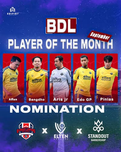 Poster nominasi Player of the Month September